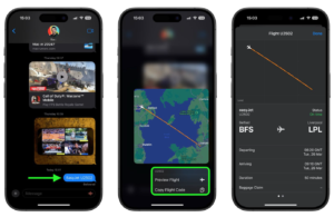 Track Flights Directly in iPhone Messages