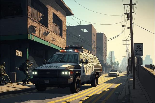 ai image keywords to create gta style loading screen