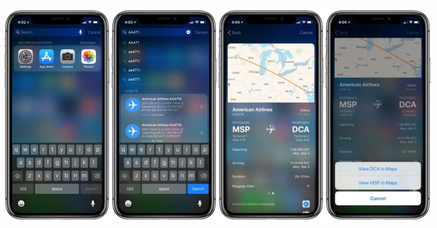 Track a Flight on Your iPhone Without Any App