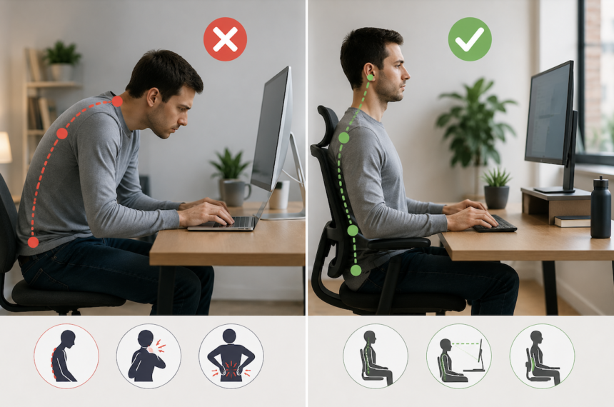 How to Improve Your Posture When Working at a Desk All Day