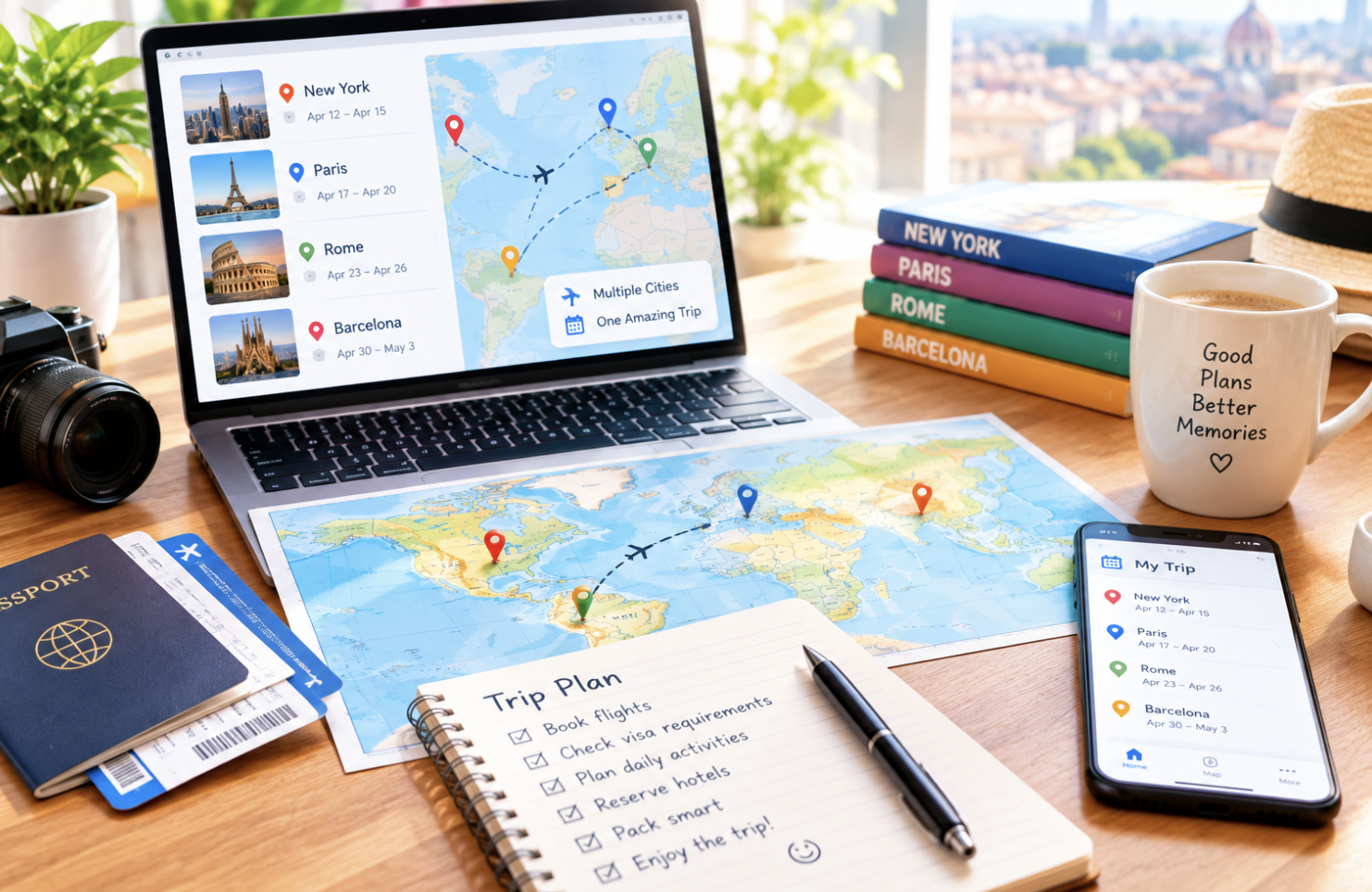 How to Plan a Multi-City Trip Without Losing Your Mind